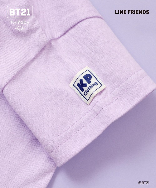 KP（ケーピー）の「【BT21】アップリケ半袖Tシャツ（Tシャツ/カットソー・キッズ・オレンジ/イエロー/エメラルド/ブルー/サックスブルー/パープル/ミント・80ｃｍ/90cm）」の11枚目の写真