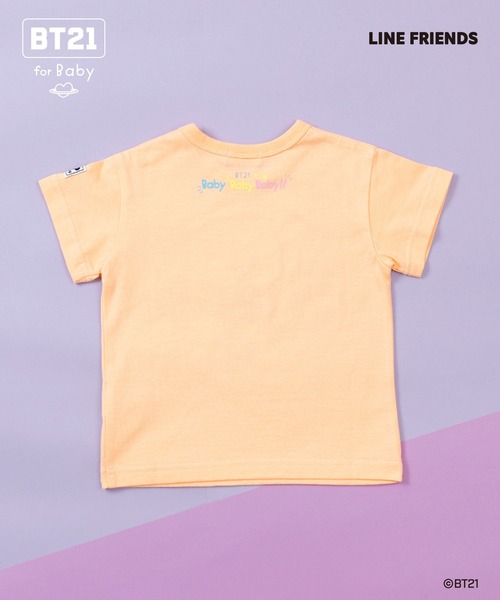 KP（ケーピー）の「【BT21】アップリケ半袖Tシャツ（Tシャツ/カットソー・キッズ・オレンジ/イエロー/エメラルド/ブルー/サックスブルー/パープル/ミント・80ｃｍ/90cm）」の12枚目の写真