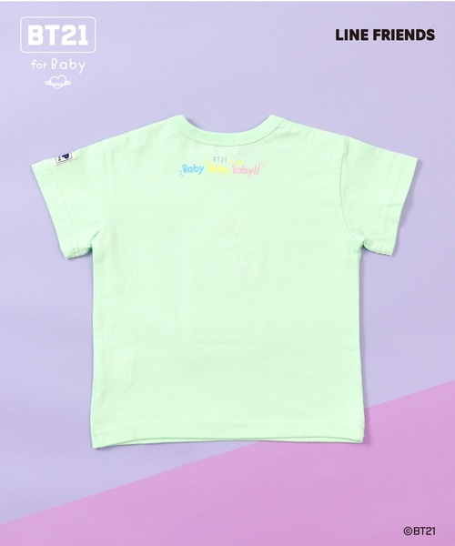 KP（ケーピー）の「【BT21】アップリケ半袖Tシャツ（Tシャツ/カットソー・キッズ・オレンジ/イエロー/エメラルド/ブルー/サックスブルー/パープル/ミント・80ｃｍ/90cm）」の20枚目の写真
