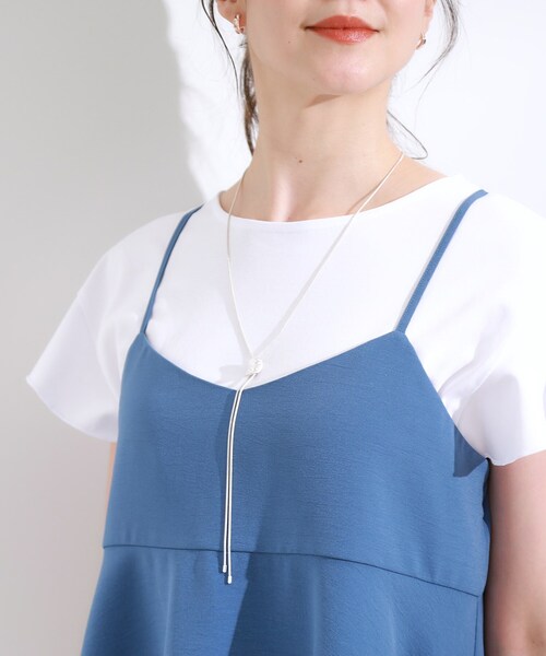 SHOO・LA・RUE（シューラルー）の「つやなしオープンメタルネックレス（ネックレス・レディース・シルバー/ゴールド・00）」の3枚目の写真