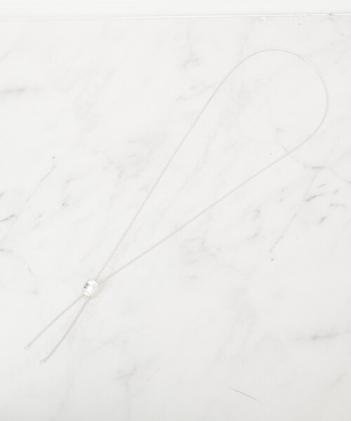 SHOO・LA・RUE（シューラルー）の「つやなしオープンメタルネックレス（ネックレス・レディース・シルバー/ゴールド・00）」の5枚目の写真