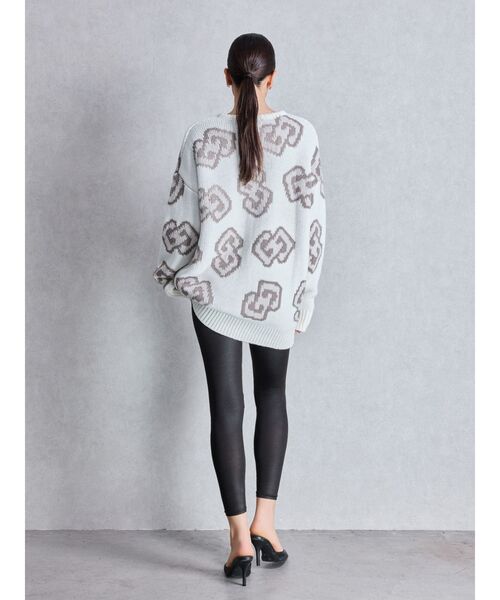 GYDA（ジェイダ）の「GG FRAMEニットトップス（ニット/セーター・レディース・オフホワイト/グレー/ブラック/レッド・FREE）」の19枚目の写真