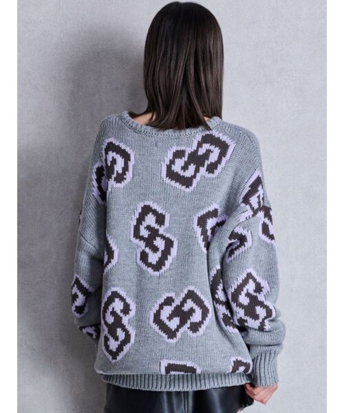 GYDA（ジェイダ）の「GG FRAMEニットトップス（ニット/セーター・レディース・オフホワイト/グレー/ブラック/レッド・FREE）」の22枚目の写真