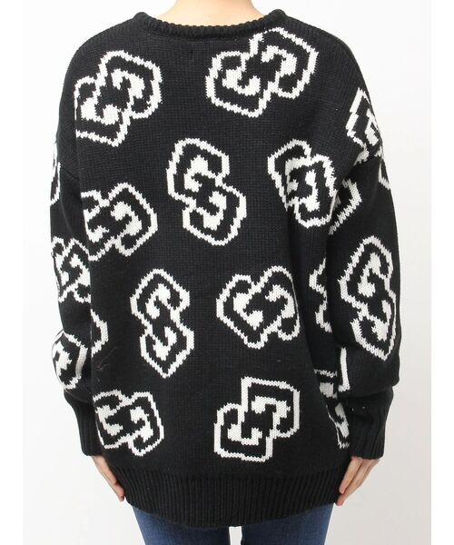 GYDA（ジェイダ）の「GG FRAMEニットトップス（ニット/セーター・レディース・オフホワイト/グレー/ブラック/レッド・FREE）」の10枚目の写真