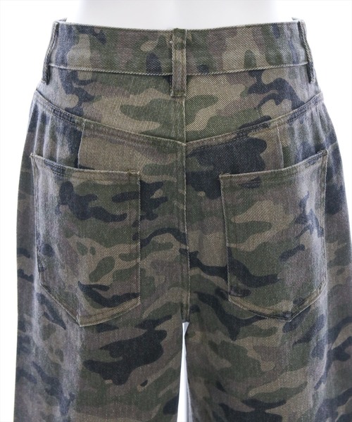 clear（クリア）の「【低身長用サイズ有】迷彩柄ワイドパンツ［韓国ファッション カジュアル］（その他パンツ・レディース・カーキ・M/S/XS/PS）」の8枚目の写真