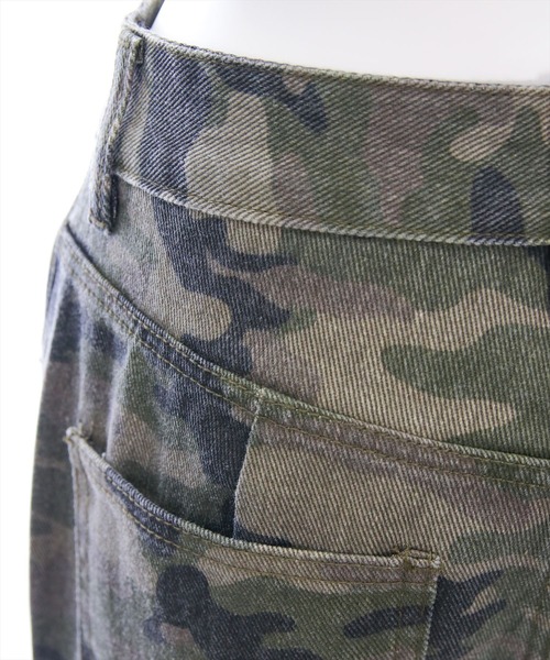 clear（クリア）の「【低身長用サイズ有】迷彩柄ワイドパンツ［韓国ファッション カジュアル］（その他パンツ・レディース・カーキ・M/S/XS/PS）」の9枚目の写真