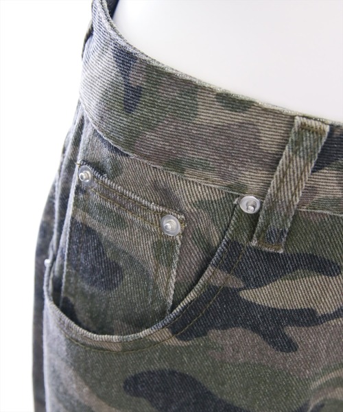 clear（クリア）の「【低身長用サイズ有】迷彩柄ワイドパンツ［韓国ファッション カジュアル］（その他パンツ・レディース・カーキ・M/S/XS/PS）」の11枚目の写真