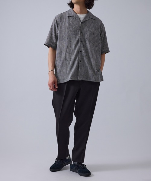  j.n.r.d（ジェー・エヌ・アール・ディー）の「【軽量・ドライタッチ】ライトクレープリラックスシャツ（シャツ/ブラウス・メンズ・ブラック/グレー/キナリ・M/L/LL）」の17枚目の写真