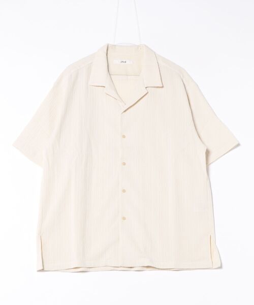  j.n.r.d（ジェー・エヌ・アール・ディー）の「【軽量・ドライタッチ】ライトクレープリラックスシャツ（シャツ/ブラウス・メンズ・ブラック/グレー/キナリ・M/L/LL）」の4枚目の写真