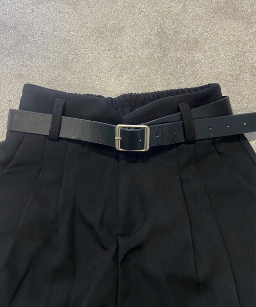 Mejoul(メジュール)の「【ベルト付き】タックショートスラックス(その他パンツ・レディース・ブラウン/ブラック・M/L)」の8枚目の写真
