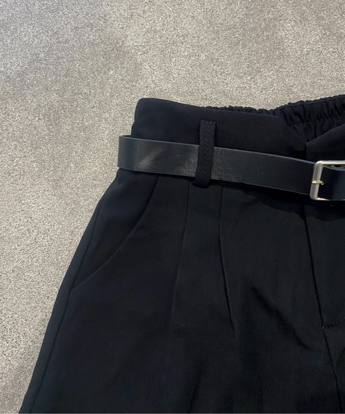 Mejoul(メジュール)の「【ベルト付き】タックショートスラックス(その他パンツ・レディース・ブラウン/ブラック・M/L)」の9枚目の写真