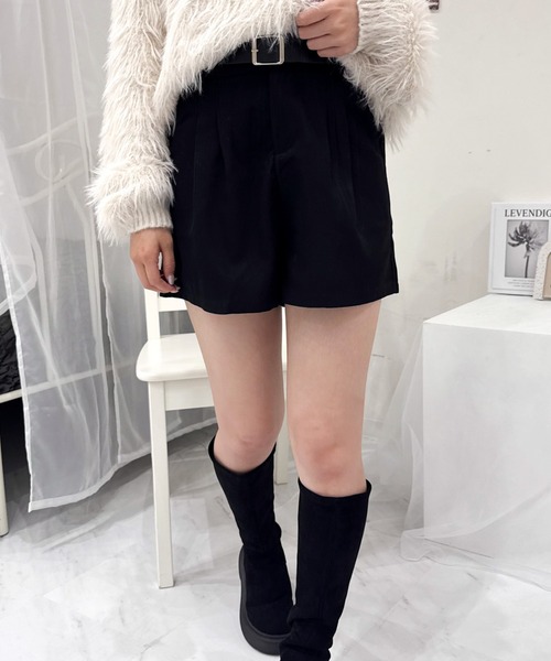 Mejoul(メジュール)の「【ベルト付き】タックショートスラックス(その他パンツ・レディース・ブラウン/ブラック・M/L)」の18枚目の写真