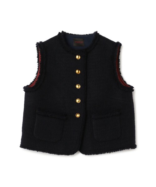 トゥモローランドコレクションファンシージレ ブークレーファンシー クルーネックジレ（ベスト