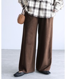 その他パンツ（ブラウン/茶色系・スエード）ファッション通販