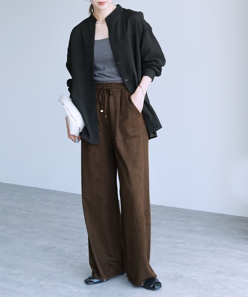 スェード風イージーパンツ（その他パンツ）｜reca（レカ）の