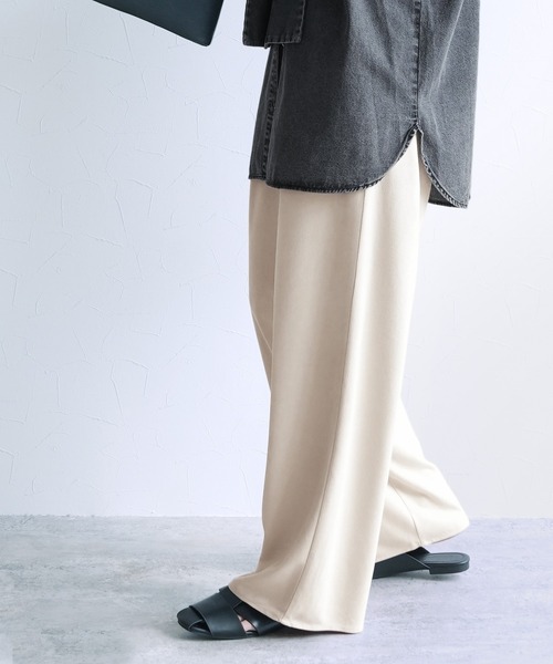 reca（レカ）の「スェード風イージーパンツ（その他パンツ・レディース・ブラウン/アイボリー/キャメル・M）」の7枚目の写真