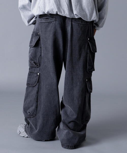 DANKE SCHON(ダンケシェーン)の「DankeSchon/ダンケシェーン/12OZ CHEMICAL DENIM CARGO(デニムパンツ・メンズ・ブラック/グレー・S/M/L)」の17枚目の写真