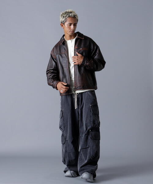 DANKE SCHON(ダンケシェーン)の「DankeSchon/ダンケシェーン/12OZ CHEMICAL DENIM CARGO(デニムパンツ・メンズ・ブラック/グレー・S/M/L)」の21枚目の写真