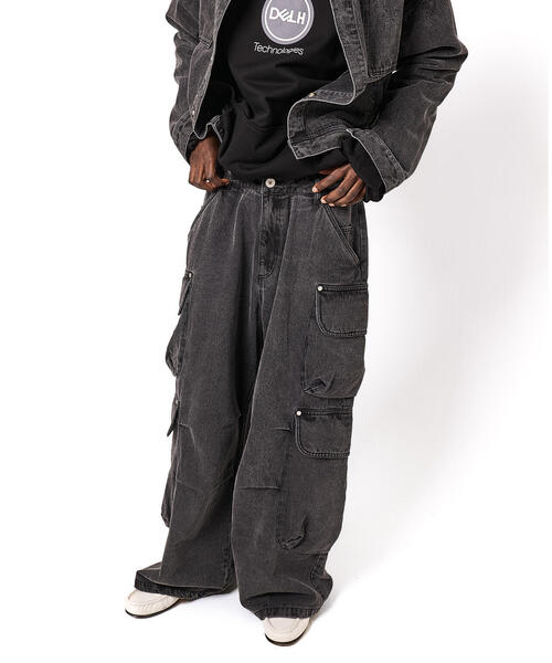 DANKE SCHON(ダンケシェーン)の「DankeSchon/ダンケシェーン/12OZ CHEMICAL DENIM CARGO(デニムパンツ・メンズ・ブラック/グレー・S/M/L)」の22枚目の写真