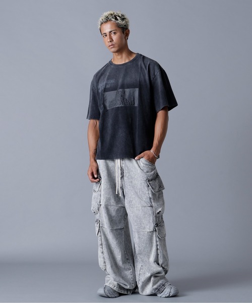 DANKE SCHON(ダンケシェーン)の「DankeSchon/ダンケシェーン/12OZ CHEMICAL DENIM CARGO(デニムパンツ・メンズ・ブラック/グレー・S/M/L)」の7枚目の写真