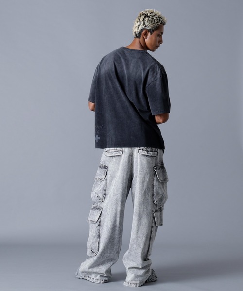 DANKE SCHON(ダンケシェーン)の「DankeSchon/ダンケシェーン/12OZ CHEMICAL DENIM CARGO(デニムパンツ・メンズ・ブラック/グレー・S/M/L)」の10枚目の写真