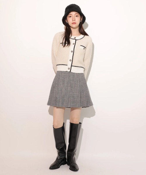 Rirandture（リランドチュール）の「ビット付ツィードミニスカート（スカート・レディース・ブラック系その他・2/1/0）」の3枚目の写真