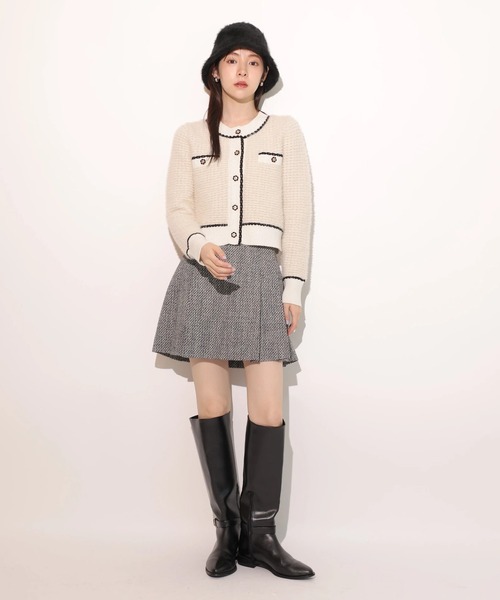 Rirandture（リランドチュール）の「ビット付ツィードミニスカート（スカート・レディース・ブラック系その他・2/1/0）」の5枚目の写真