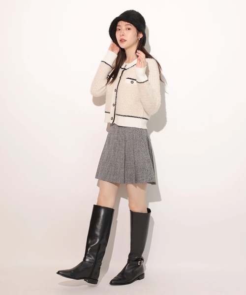 Rirandture（リランドチュール）の「ビット付ツィードミニスカート（スカート・レディース・ブラック系その他・2/1/0）」の6枚目の写真