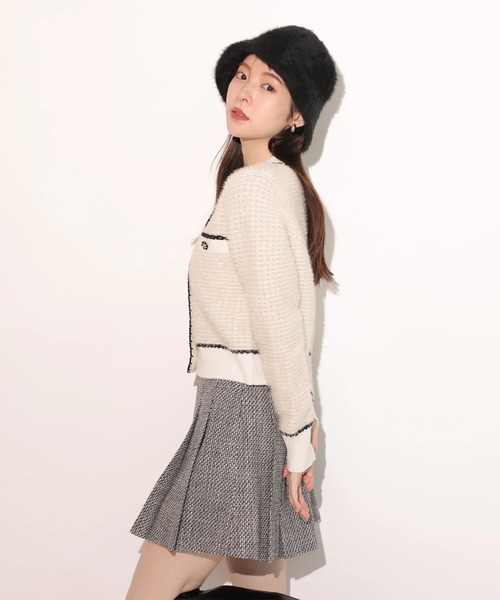 Rirandture（リランドチュール）の「ビット付ツィードミニスカート（スカート・レディース・ブラック系その他・2/1/0）」の8枚目の写真