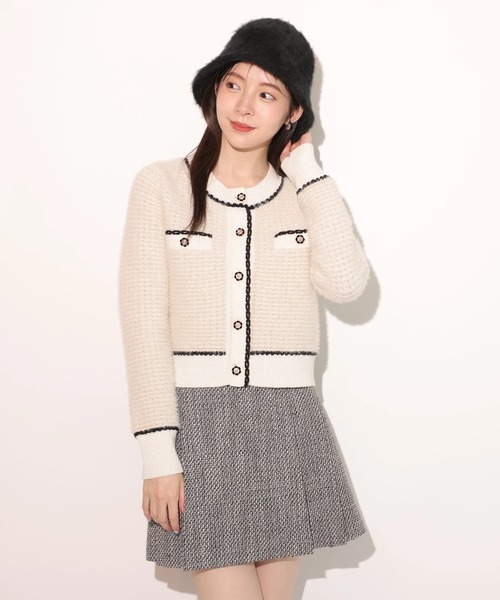 Rirandture（リランドチュール）の「ビット付ツィードミニスカート（スカート・レディース・ブラック系その他・2/1/0）」の9枚目の写真