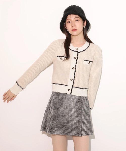 Rirandture（リランドチュール）の「ビット付ツィードミニスカート（スカート・レディース・ブラック系その他・2/1/0）」の10枚目の写真