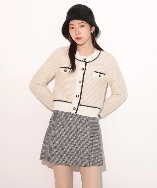 Rirandture（リランドチュール）の「ビット付ツィードミニスカート（スカート・レディース・ブラック系その他・2/1/0）」の12枚目の写真