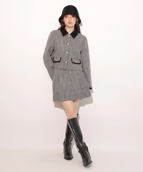 Rirandture（リランドチュール）の「ビット付ツィードミニスカート（スカート・レディース・ブラック系その他・2/1/0）」の16枚目の写真