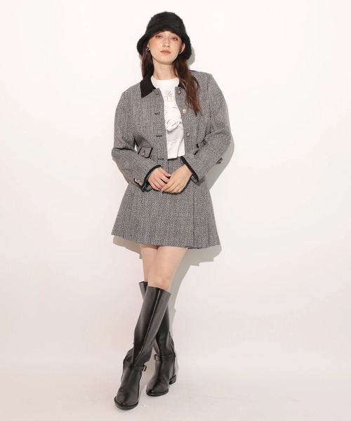 Rirandture（リランドチュール）の「ビット付ツィードミニスカート（スカート・レディース・ブラック系その他・2/1/0）」の20枚目の写真