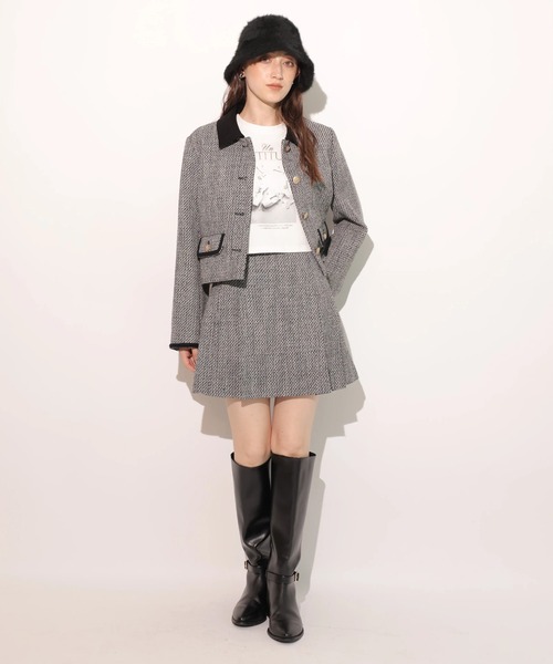 Rirandture（リランドチュール）の「ビット付ツィードミニスカート（スカート・レディース・ブラック系その他・2/1/0）」の21枚目の写真