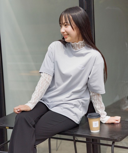 セール】2SETシア－長袖＊半袖T/AND YUA ANY/576822（Tシャツ