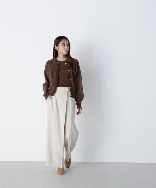 セール】◇ベロアタッチアンサンブル（カーディガン/ボレロ）｜NATURAL