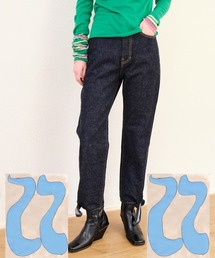 soduk（スドーク）の「ribbon hem denim trousers（デニムパンツ）」
