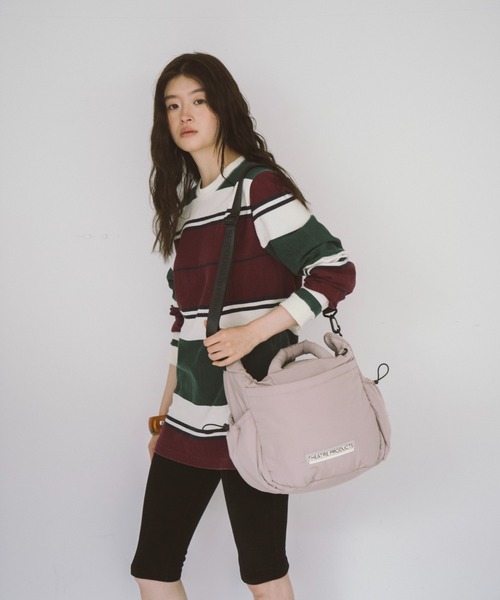 THEATRE PRODUCTS（シアタープロダクツ）の「パファー２WAYショルダーバッグL（ショルダーバッグ・レディース・ブラック/グレー・FREE）」の9枚目の写真