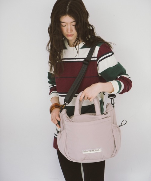 THEATRE PRODUCTS（シアタープロダクツ）の「パファー２WAYショルダーバッグL（ショルダーバッグ・レディース・ブラック/グレー・FREE）」の10枚目の写真