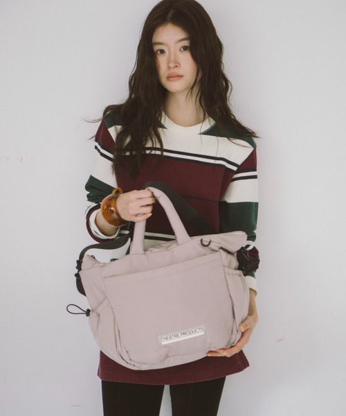 THEATRE PRODUCTS（シアタープロダクツ）の「パファー２WAYショルダーバッグL（ショルダーバッグ・レディース・ブラック/グレー・FREE）」の3枚目の写真