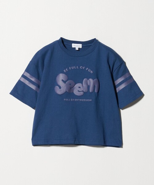 green label relaxing（グリーンレーベルリラクシング）の「テンジク ロゴプリント Tシャツ / キッズ  100cm-130cm（Tシャツ/カットソー・キッズ・ナチュラル/ライム/ネイビー・120cm/130cm/100cm/110cm）」の3枚目の写真