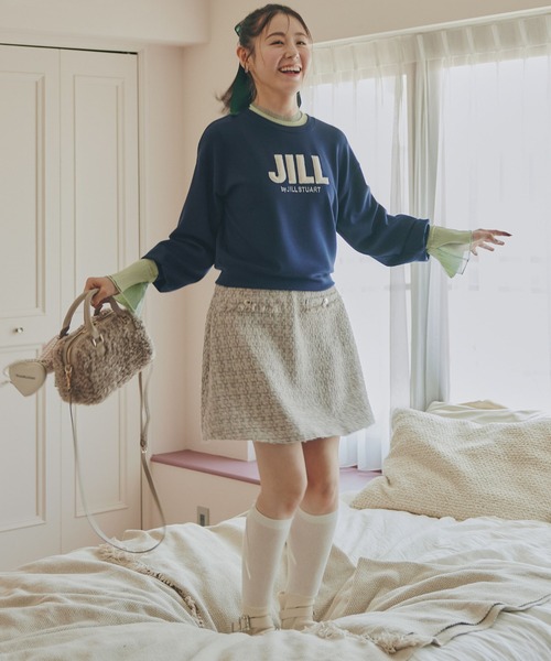 JILL by JILL STUART(ジルバイジルスチュアート)の「◇ファンシーツイードスカート(スカート・レディース・ピンク/ホワイト・MEDIUM/SMALL)」の2枚目の写真