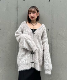 マーブル ニット」に該当するレディースのカーディガン/ボレロ