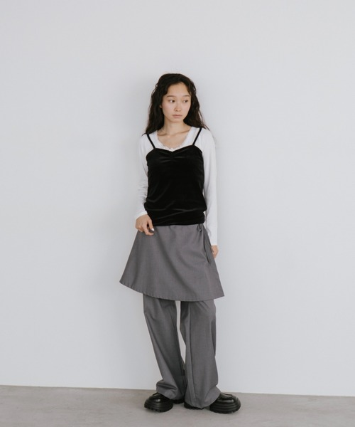 duei（デュイ）の「レースヘンリーネックロングスリーブトップス（Tシャツ/カットソー・レディース・ホワイト/ブラック・FREE）」の11枚目の写真