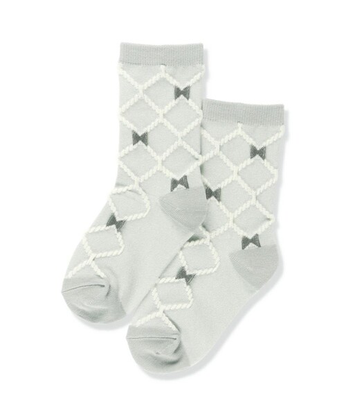BRANSHES（ブランシェス）の「キルトリボンソックス（ソックス/靴下・キッズ・サックスブルー/グレー・19-21cm/13-15cm/16-18cm）」の8枚目の写真
