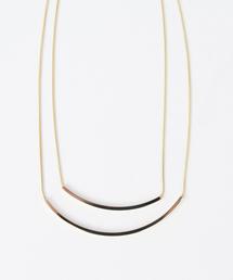 SHIPS | 2連カーブネックレス(ネックレス)