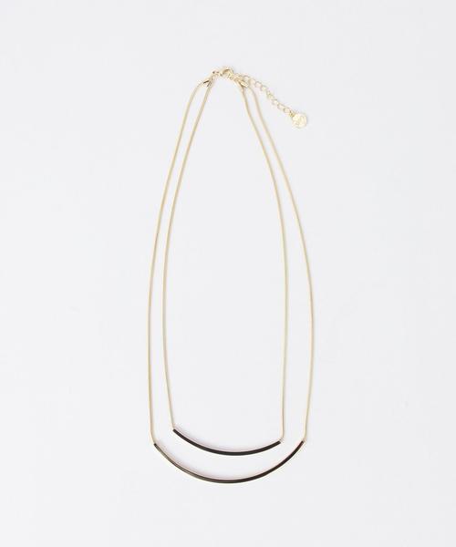 SHIPS(シップス)の「2連カーブネックレス(ネックレス・レディース・ゴールド/シルバー・ONE SIZE)」の6枚目の写真