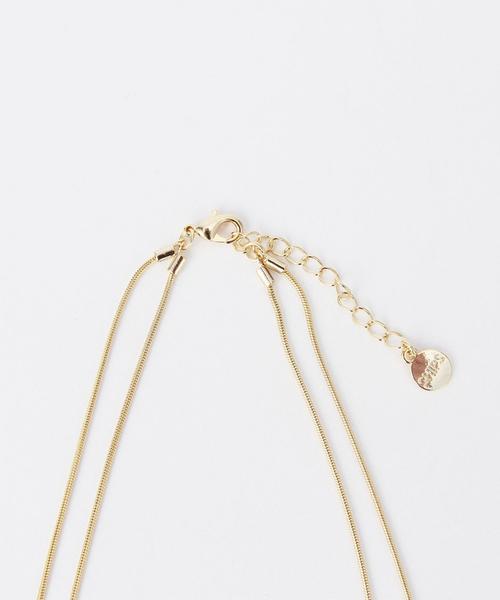 SHIPS(シップス)の「2連カーブネックレス(ネックレス・レディース・ゴールド/シルバー・ONE SIZE)」の4枚目の写真