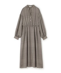 美品 トゥモローランド ボールジィ 3万 ギャザーワンピース ホワイト A397 プロセスドコットン スキッパーカラーワンピース